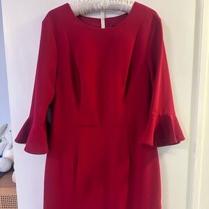 Black Halo Scarlet Long Sleeve Dress